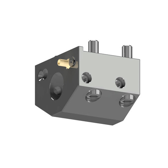 Boring bar holder, with internal coolant supply, HAAS