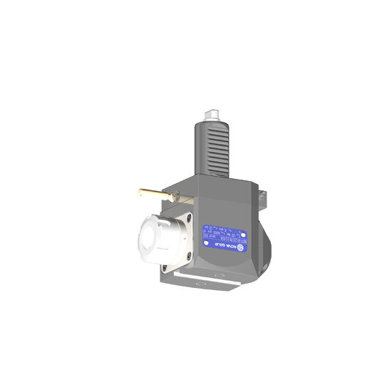 VDI 30, angular tool holder, coupling FLAT(~DIN 1809), with internal cooling