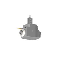 VDI 30, angular tool holder, coupling DIN 1809, with 80bar internal cooling with Tapered roller bearings