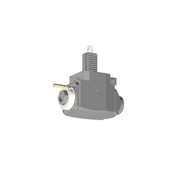 VDI 30, angular tool holder, coupling DIN 1809, with 80bar internal cooling with Tapered roller bearings