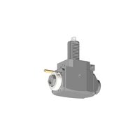 VDI 30, angular tool holder, coupling  FLAT(~DIN 1809), with 80bar internal cooling with Tapered roller bearings