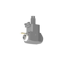 VDI 30, angular tool holder, coupling TOEM, with internal cooling with Tapered roller bearings