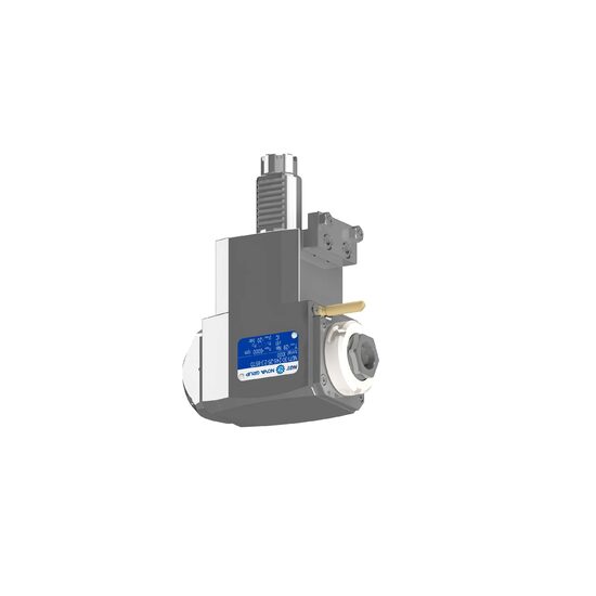 VDI 30, angular tool holder, coupling TOEM, with internal cooling with Tapered roller bearings