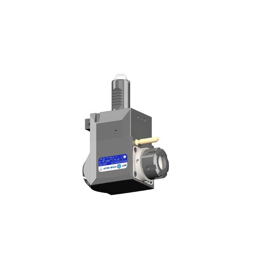 VDI 25, angular tool holder, coupling DIN 5480, with internal cooling