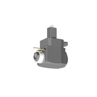 VDI 40, angular tool holder, coupling DIN 5482, with internal cooling, with tapered roller bearings