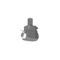 VDI 40, angular tool holder, coupling DIN 5480, with internal cooling, with tapered roller bearings
