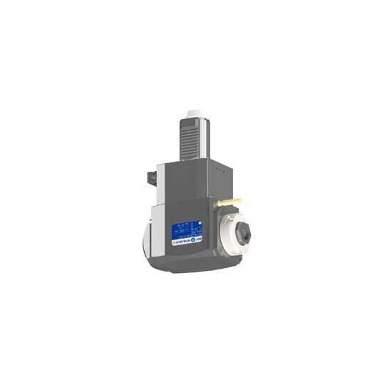 VDI 40, angular tool holder, coupling DIN 5480, with internal cooling, with tapered roller bearings