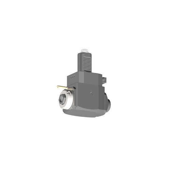 VDI 40, angular tool holder, coupling DIN 5480, with 80bar internal cooling, with tapered roller bearings