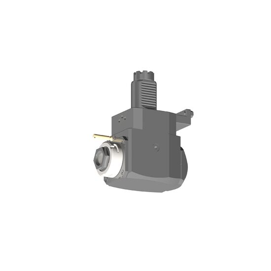 VDI 40, angular tool holder, coupling TOEM, with internal cooling, with tapered roller bearings