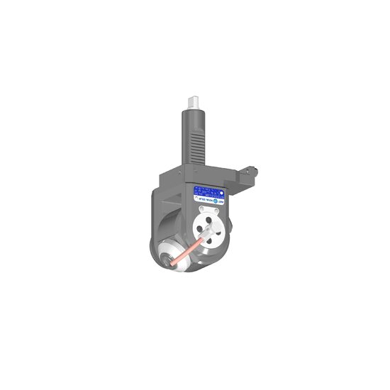 VDI 30, variable angle tool holder, coupling FLAT(~DIN 1809), with internal cooling