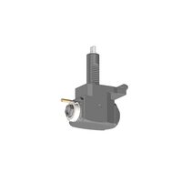 VDI 30, angular tool holder, coupling FLAT(~DIN 1809), with internal cooling, with tapered roller bearings