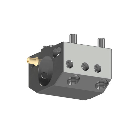 Boring bar holder. with internal coolant supply. Gildemeister