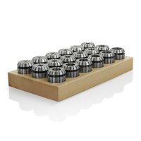Precision Collet Set ER25 (2-16) (1 mm stepped) in wooden tray DIN 6499